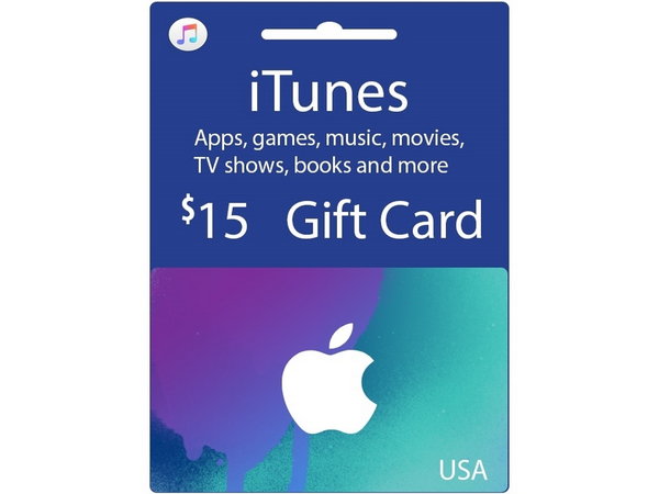iTunes Gift Card $15 USA без комиссии