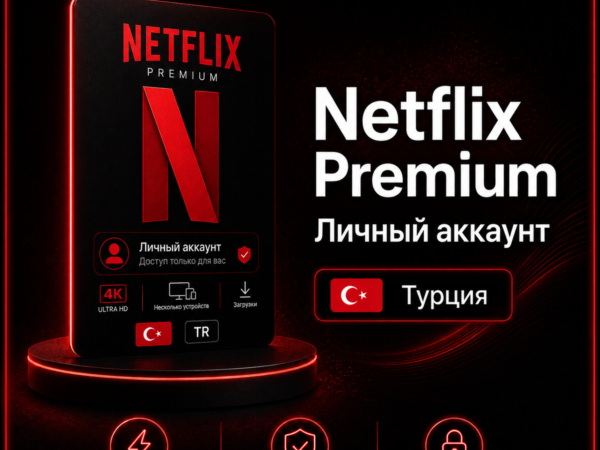 Подписка Netflix Premium на личный аккаунт