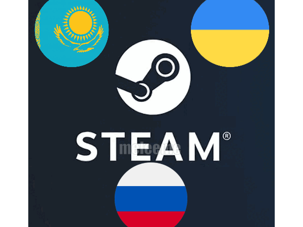 Пополнение баланса Steam в тенге, рублях или гривнах