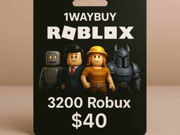 Карта пополнения Roblox 40 USD на 3200 Robux для всех стран