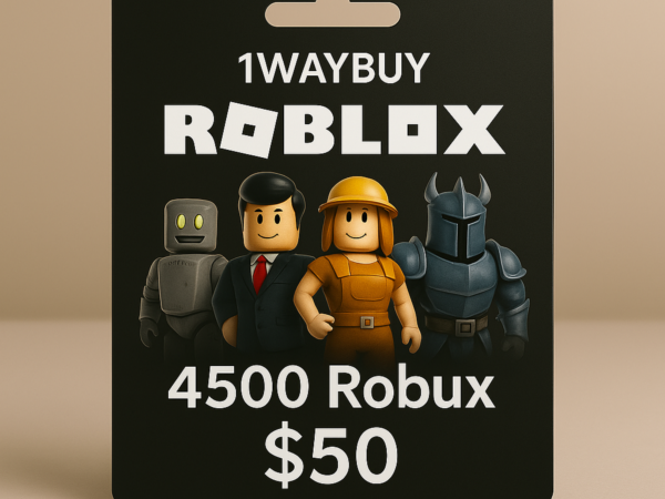 Карта пополнения Roblox 50 USD на 4500 Robux для всех стран