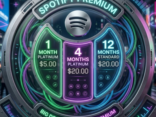 Spotify Premium 1, 4 или 12 месяцев (Платиновый/Стандарт)
