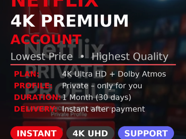 Netflix Premium аккаунт на 1 месяц